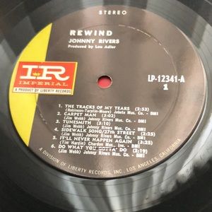 Johnny Rivers Rewind Vinyl Lp